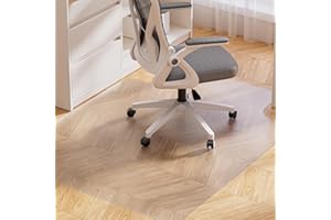 Yecaye Desk Chair Mat for Hardwood Floor, 48"×36" Office PVC Computer Chair Mat, Floor Protector for Rolling Chairs