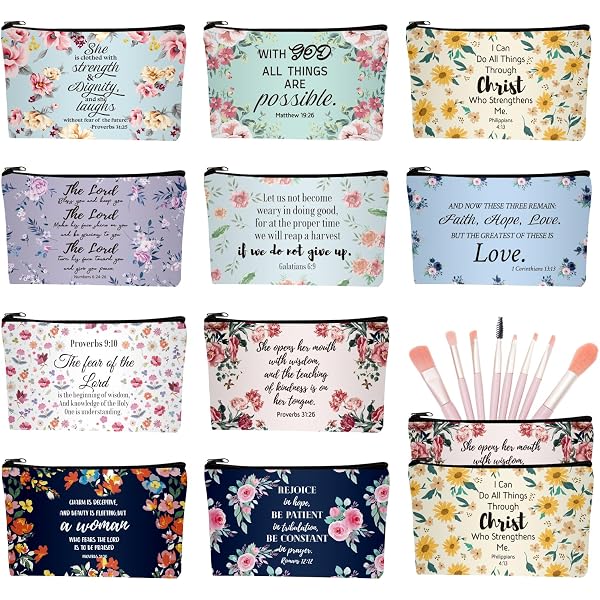 Reginary Kosmetiktaschen-Set (20 Stück) – Pferde-Motive, Polyester, 18 X 11 Cm, Mit Reißverschluss