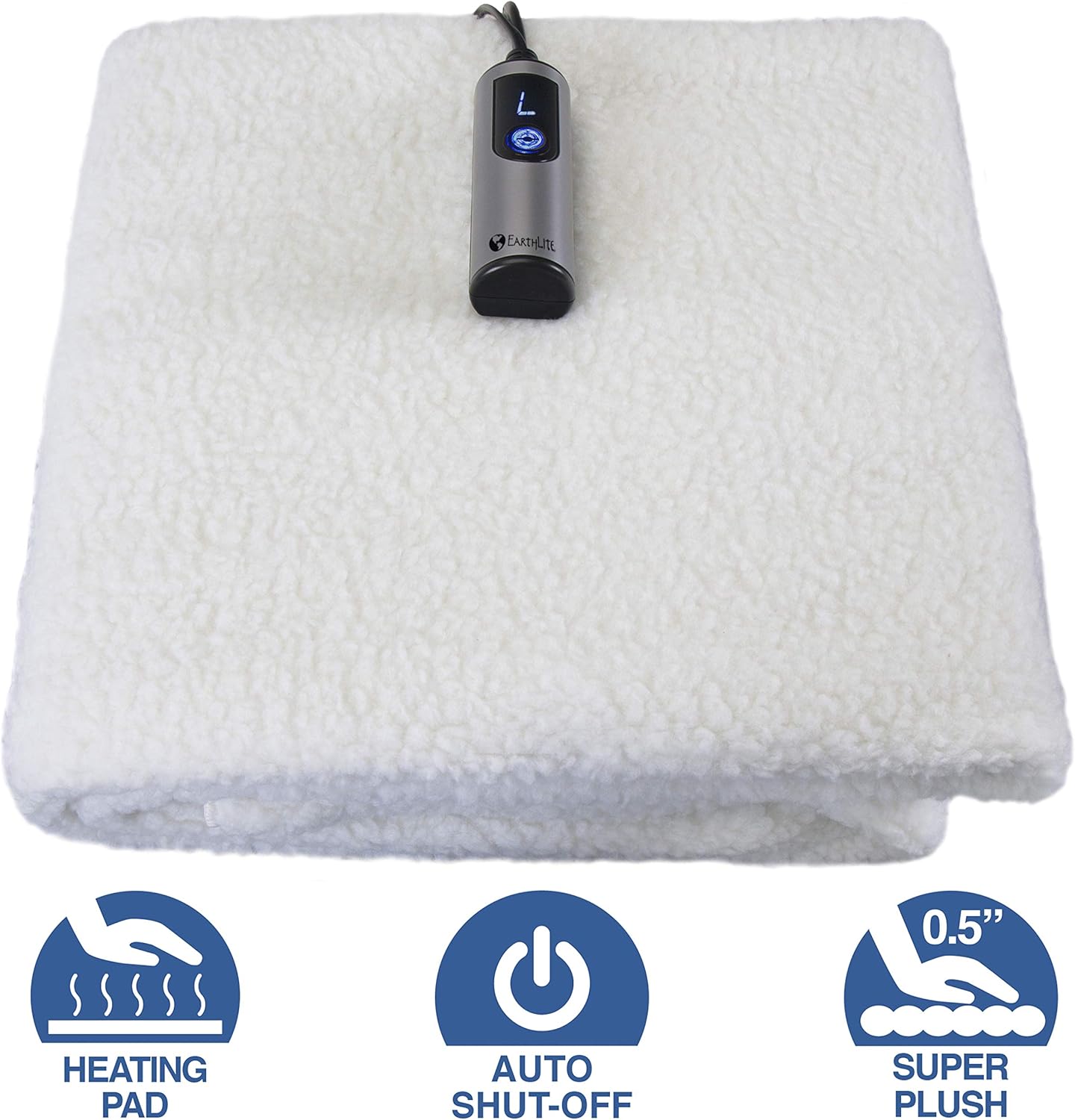 EARTHLITE Massage Table Warmer & Fleece Pad (2 in 1) - 3 Heat Settings, Cozy 0.5" Fleece - Updated Controller (30 x 72): Health & Personal Care