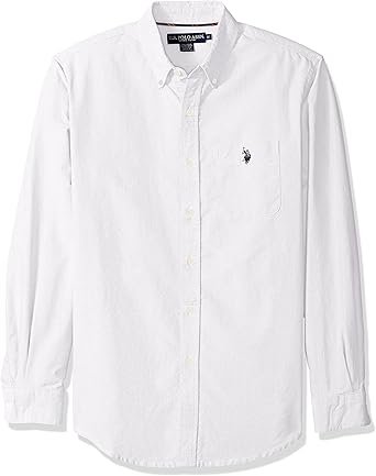white polo button down