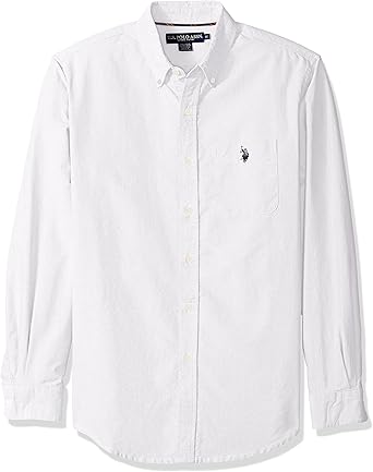 white polo button down