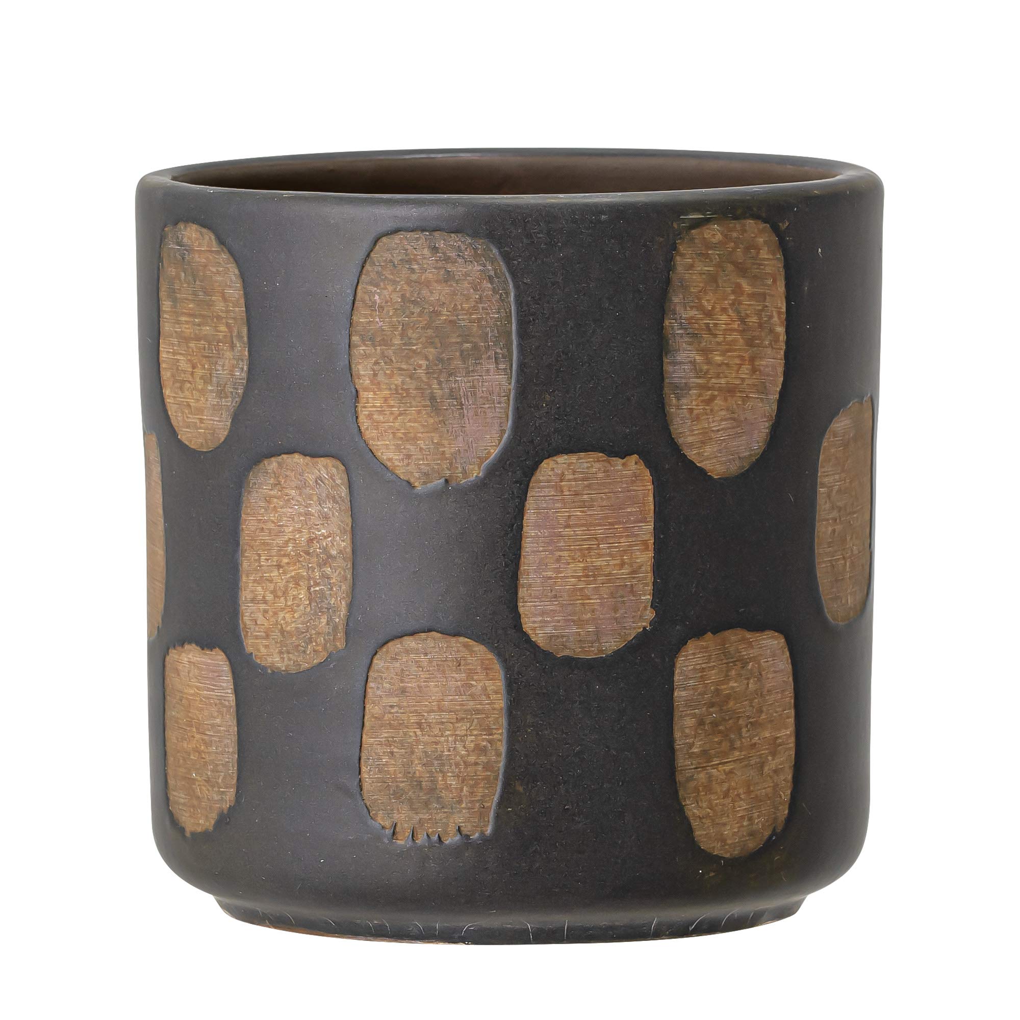 Bloomingville Flower Pot, Terracotta, Black