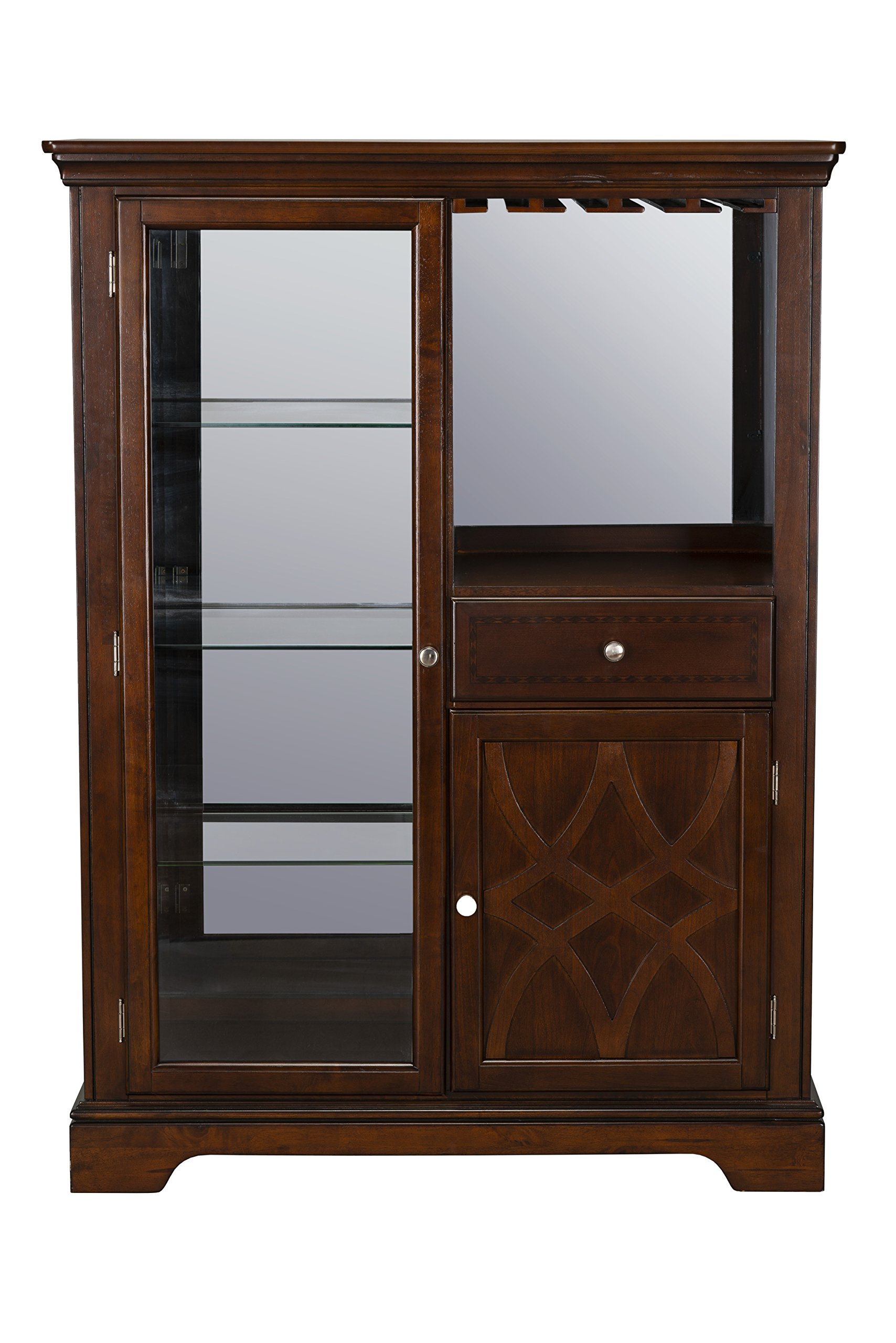 Galleon Standard Furniture 19182 Woodmont Display Server Cabinet