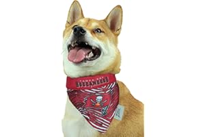 Zubaz NFL Team Reversible Pet Bandana for Dogs & Cats, Tampa Bay Buccaneers, Small/Medium