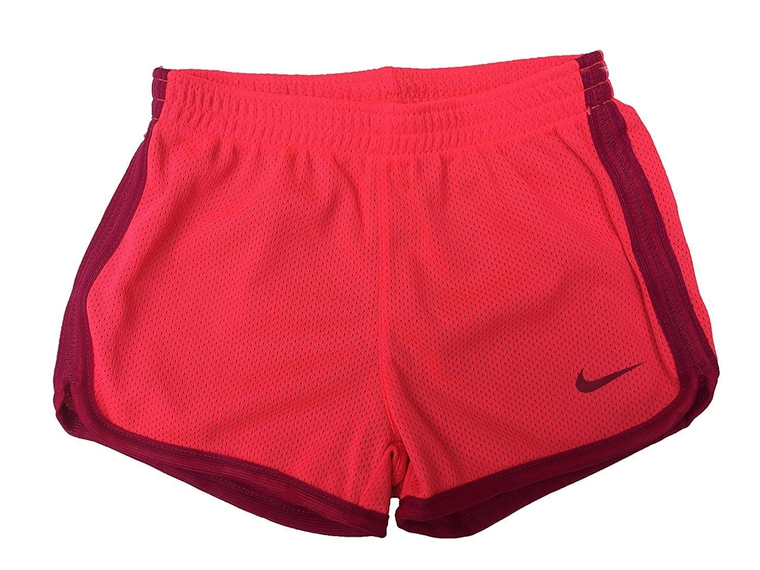 girls red nike shorts