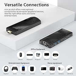HEIGAOLAPC Mini PC Stick, Fanless Mini Desktop