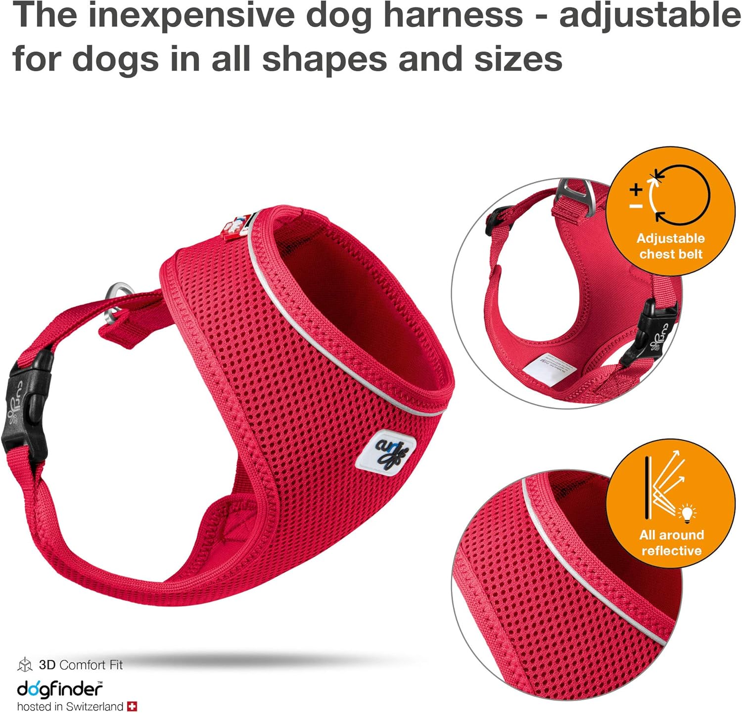 Basic Harness Air-Mesh Red M - Image 4