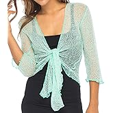 Back From Bali Womens Sheer Shrug Cardigan Lightweight Knit