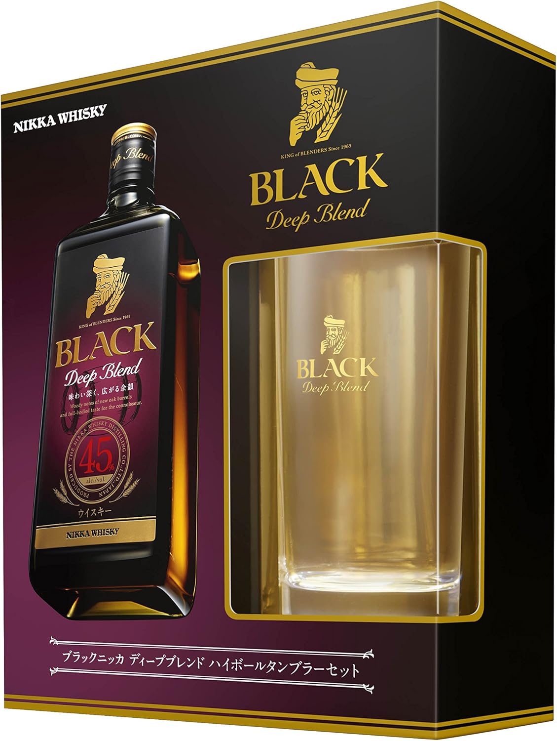 Amazon Co Jp ブラックニッカディープブレンド ハイボールタンブラーセット ウイスキー 日本 700ml ギフトbox入り 食品 飲料 お酒