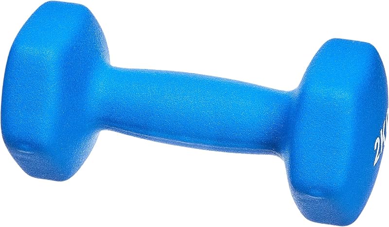 - Par de halteres de neoprene, 2 kg, Azul