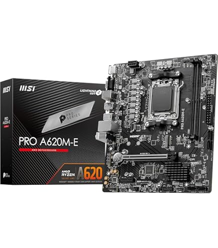 MSI Placa-mãe PRO A620M-E ProSeries (processadores AMD 9000/8000
