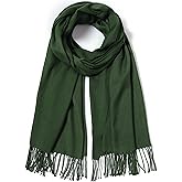 Cindy & Wendy Pashmina Shawls and Wraps Large Scarfs for Women Wedding Party Bridal Long Fashion Solid Shawl Wrap Fringes