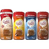 Coffee mate Powdered Creamer Variety 4 Pk, 1 of each of the following: Original, Hazelnut, French Vanilla, Caramel Latte