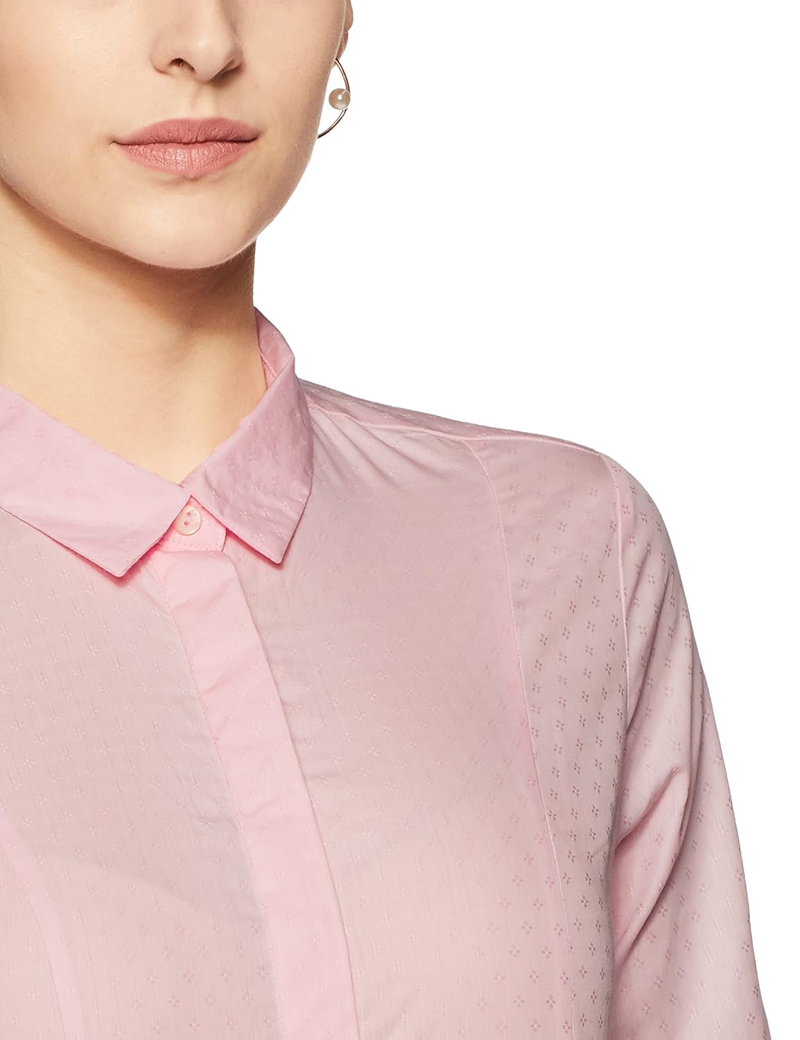 van heusen women's regular fit cotton shirt