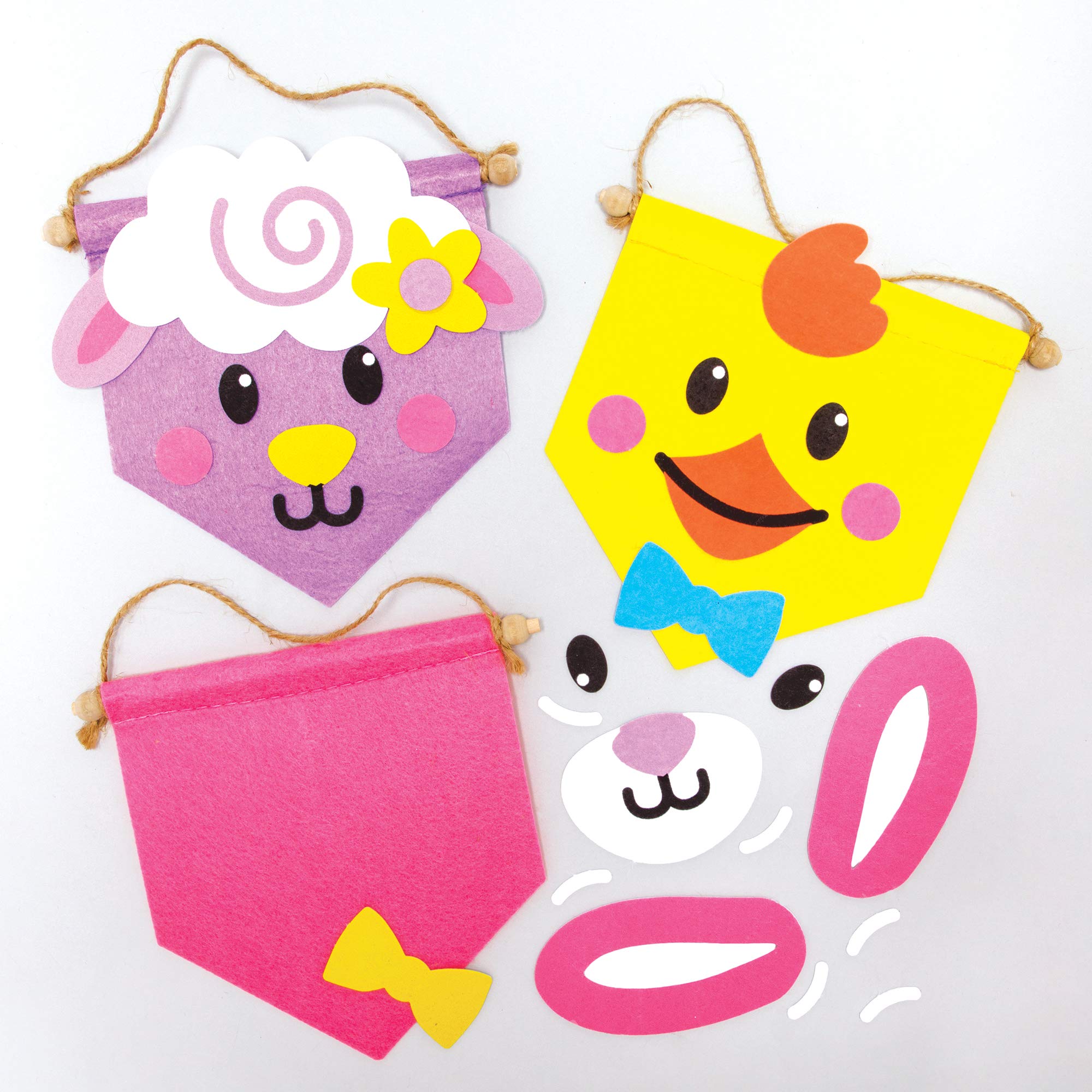 Baker Ross Easter Banners - Pack of 3, Easter Crafts, Craft for Kids (AX801)