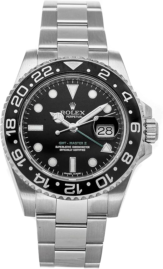 Amazon Com Rolex Gmt Master Ii Mechanical Automatic Black Dial Mens Watch ln Certified Pre Owned Rolex Watches