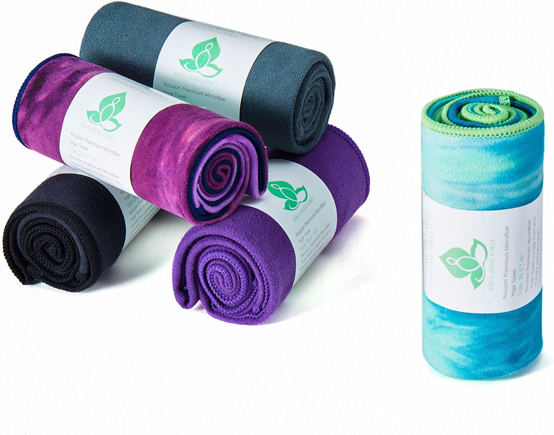 Yoga Towel - 100% Sweat Activated Gripping Microfiber, Non Slip, Skidless, Super Absorbent and Soft, Ideal For Hot Yoga Towel, Pilates, Bikram, Ashtanga Meditation, Fitness, Sports, Beach