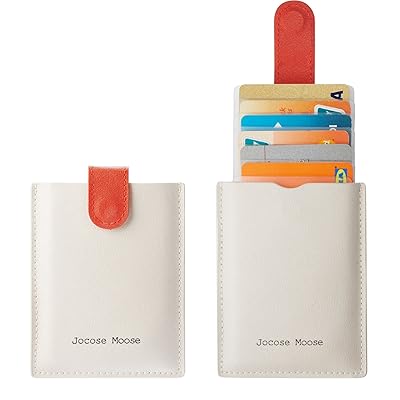 RFID Minimalist Slim Leather Wallets - Credit Card Holder Wallet for Men Women