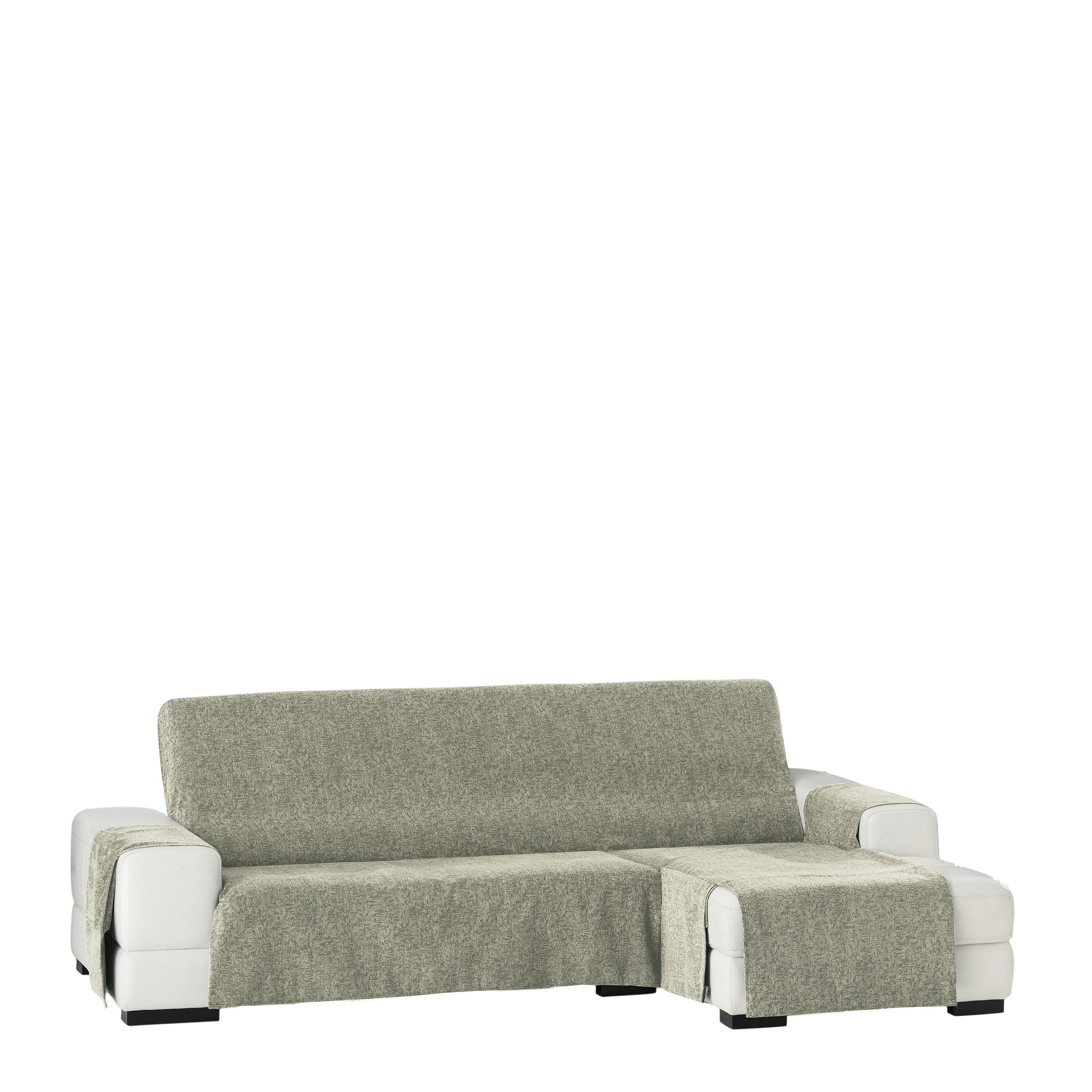 Eysa Dream non-elastic chaise longue 240 cm right, front view, color 31-mink, Chenille, 37 x 9 x 29 cm