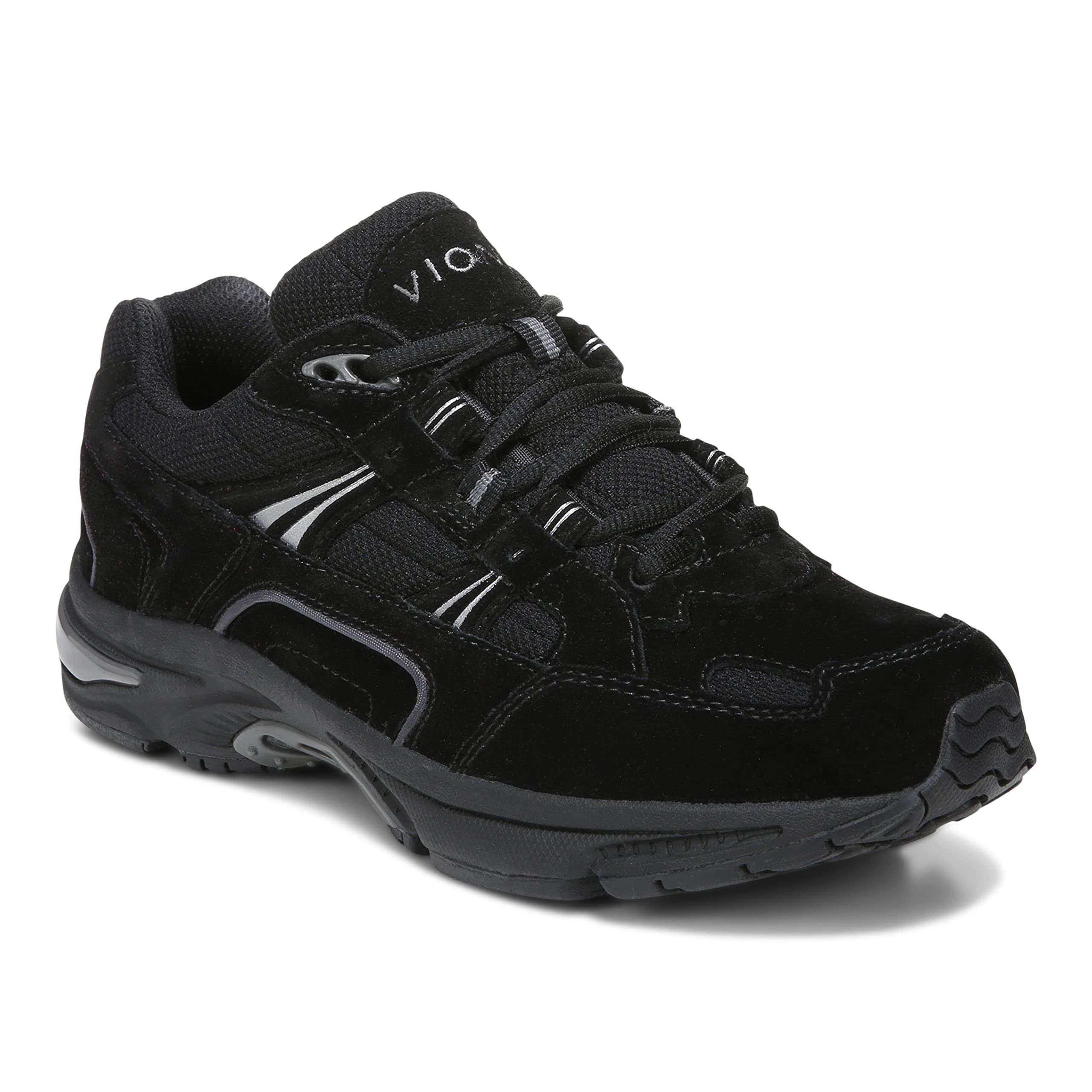 Vionic Men’s 23Walk Walker Black Leather Sneakers, Size 10 M Vionic 23Walk Women main image 2