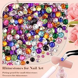 BELLEBOOST Nail Art Rhinestone Glue Gel&2 Boxes
