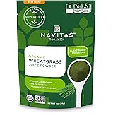 Navitas Organics Wheatgrass Juice Powder, 1 oz. Bag, 56 Servings — Organic, Non-GMO, Freeze-Dried, Gluten-Free
