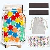 AOFEGRLT Magnetic Reward Jar for Classroom &amp; Kids - Star Jar Incentive System, Potty Training Chart with Tokens, Behavior Management Tool, Boys &amp; Girls