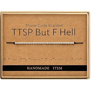 CozyNuukee This Too Shall Pass But F Hell, Morse Code Bracelet for Women | Adjustable Fit - Comfortable for Daily Wear, This