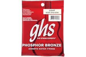 GHS Strings Acoustic Guitar Set (Light, Phosphor Bronze)