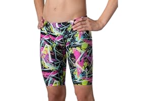 FLOW SWIM GEAR Flow Funky Jammers for Boys - Swim Jammer Swimsuit for Practice and Competition Swimming in Size 21 to 32