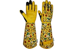 MSUPSAV Gardening Gloves for Women and Men, Thorn Proof&Puncture Resistance Garden Gloves,Gauntlet Gloves,Gifts