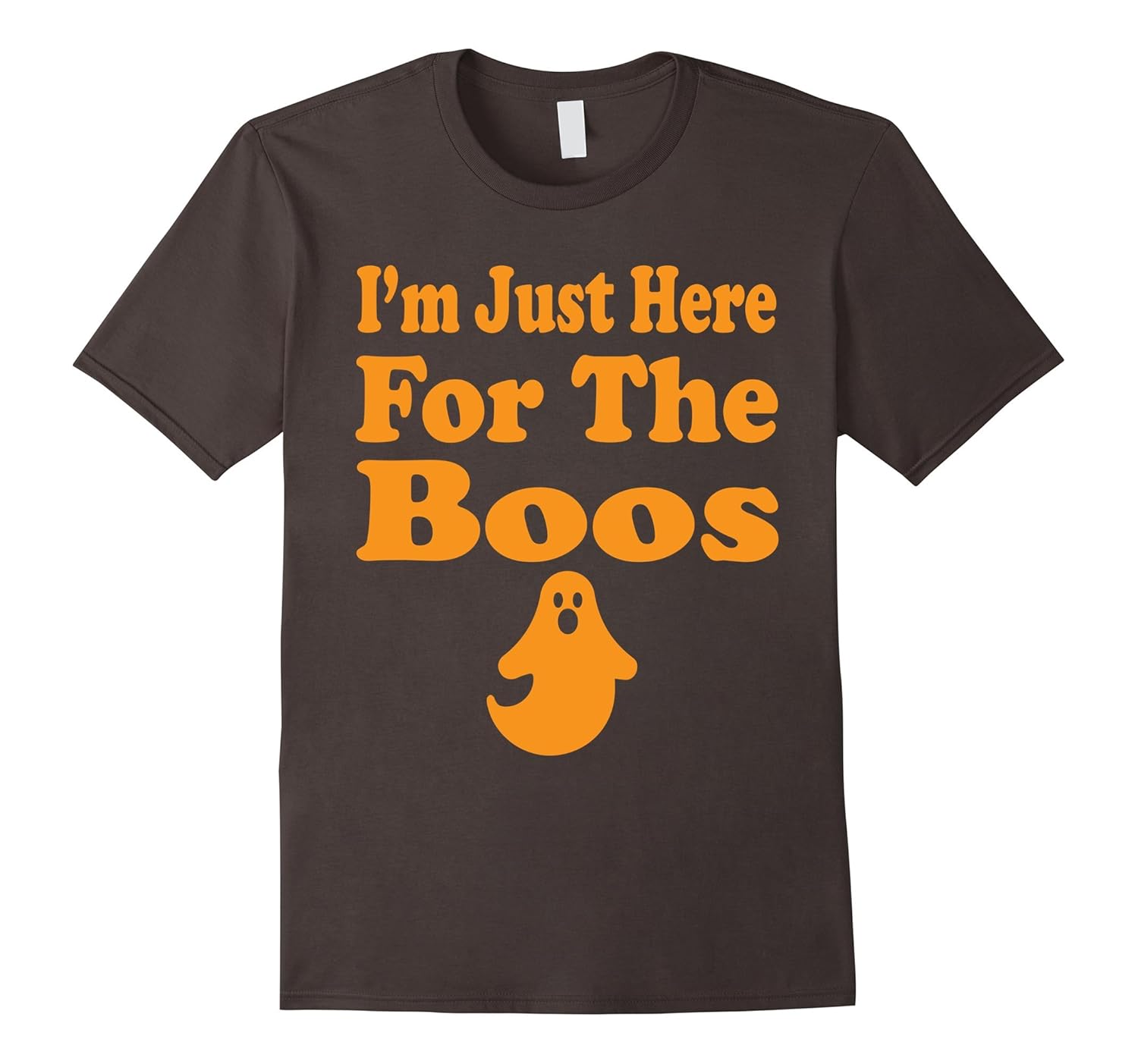 Halloween T-shirt Im Just Here For The Boos Short Sleeve Tee-Rose