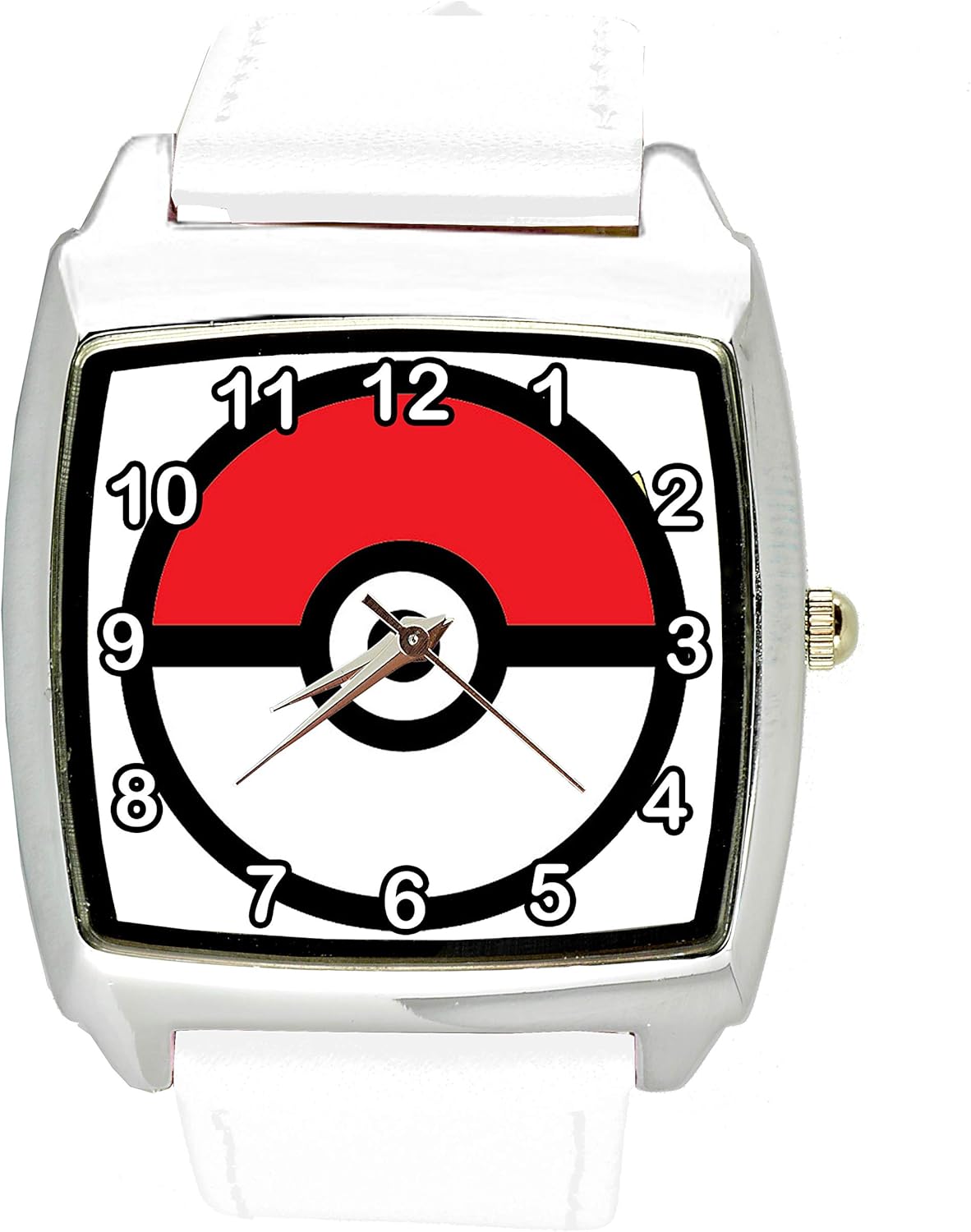 TAPORT® Pokemon Reloj cuadrado de cuarzo con correa de piel ...