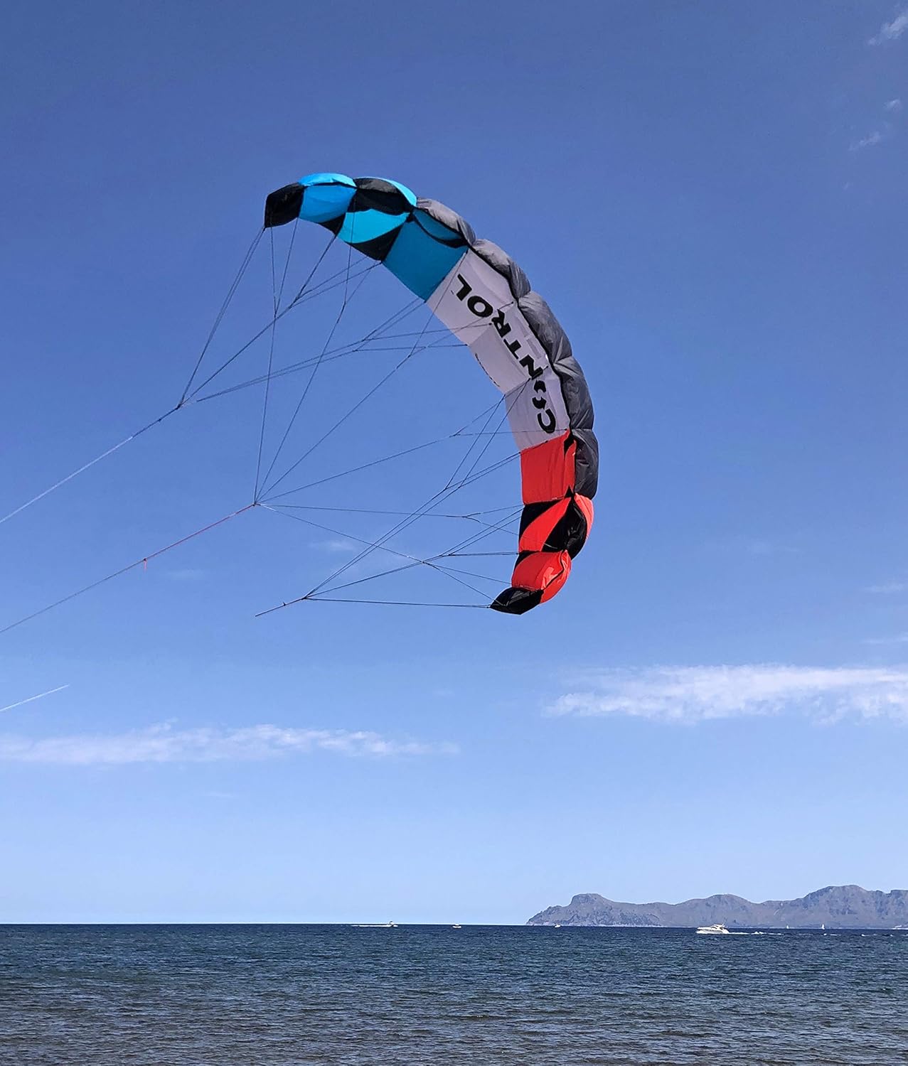 Flexifoil Kitesurf Trainer Kite with Bar Kitesurfing 2.6m Control Training Kite Kids & Adult