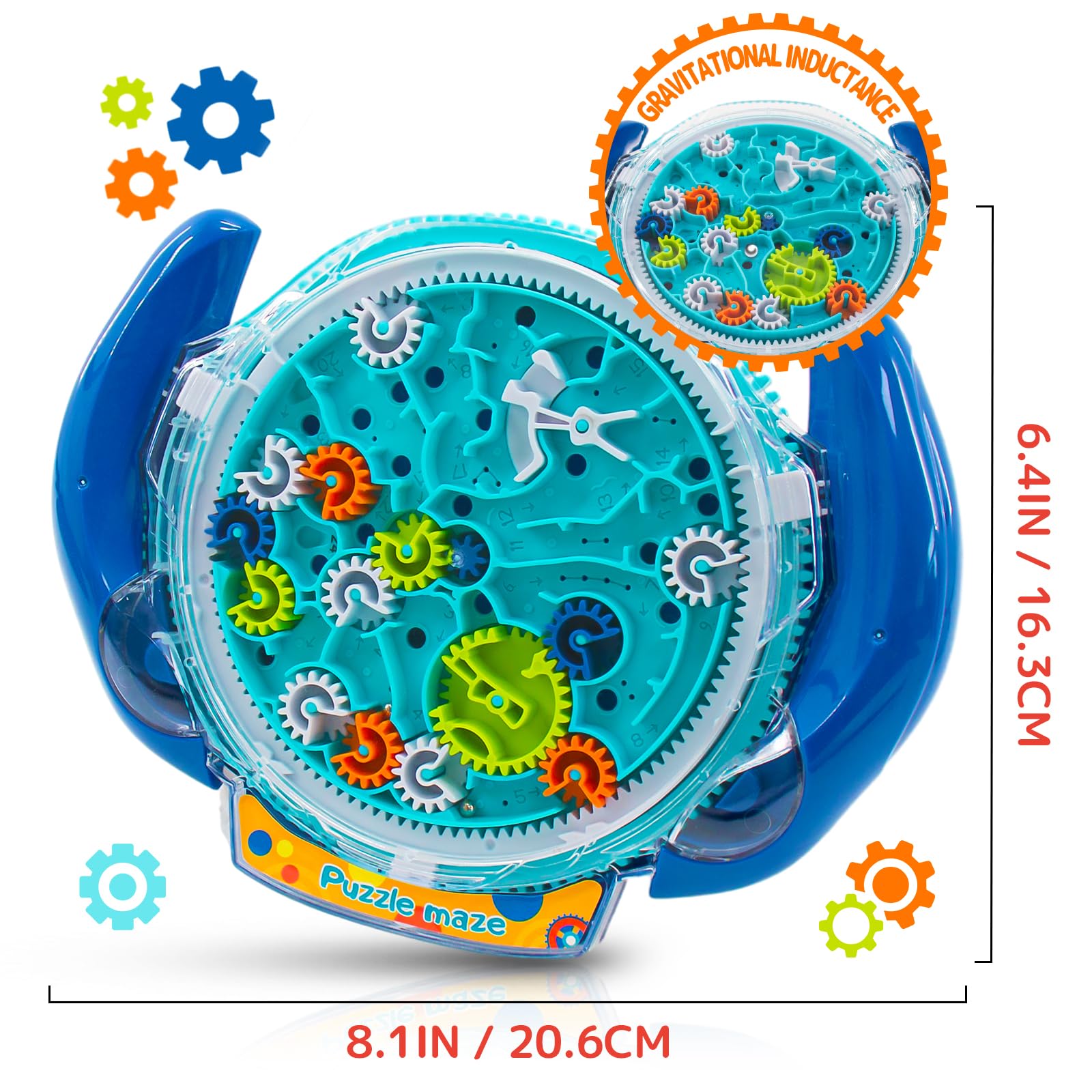 Funny Old Man Labyrinth-Puzzle-Spiele für Kinder im Alter von 4-8 Jahren, Cooles Raumschiff-Labyrinth-Spielzeug mit Zwei Stahlkugeln, Herausforderungen Spiele 5