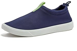 Lands' End Kids Water Shoes, Boys and Girls Water Shoes for Kids, Quick Dry Slip On Aqua Swim Shoes for Kids Pool or Beach, Purple Tie Dye or Navy Blue, Size 1 Little Kid to 7 Big Kid Youth