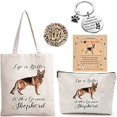 HIGHTERTON Dog Gifts for Women - 5Pcs Gift Set for German Shepherd/Golden Retriever/French Bulldog/Dachshund Lover Pet Mom