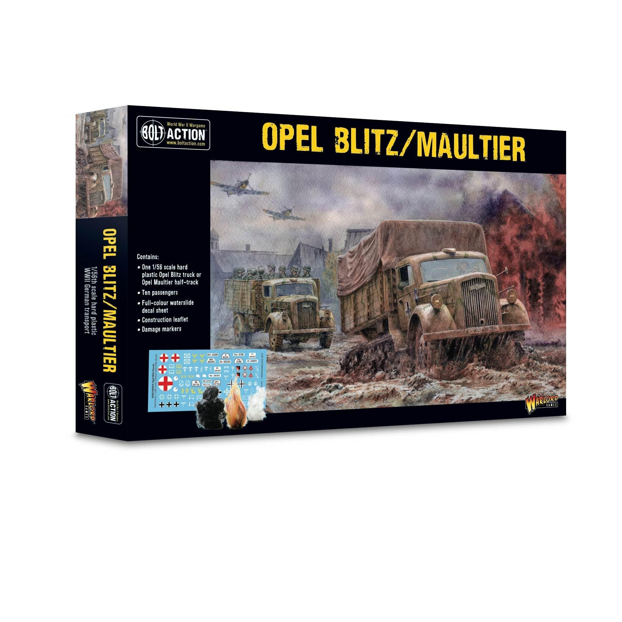 Opel Blitz/Maultier 1:56 / 28mm Plastic Scale Model For Bolt Action by Warlord Games - Highly Detailed World War 2 Miniature