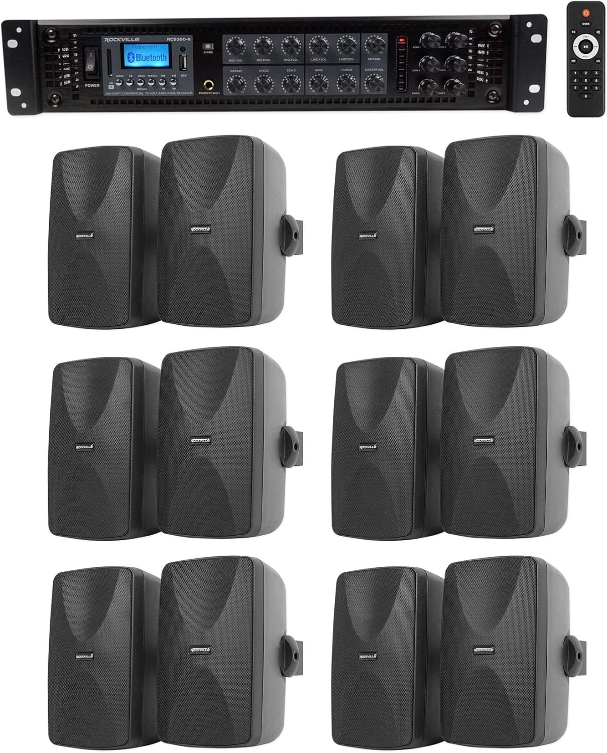 amp for 12 speakers