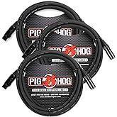 Pig Hog PHM10 8mm Tour Grade Mic Cable, XLR 10ft - 3-pack