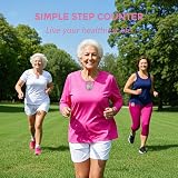Pingko Walking Pedometer Step Counter Portable Fitness Tracker Pink view 9