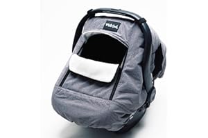 Milk Snob Winter Baby Car Seat Cover - Carseat Canopy & Stroller Cover for Babies - Waterproof, Windproof, Cozy Inner Fleece Lining - Keep Your Baby Warm, Dry & Cozy This Winter (Stormy)