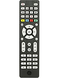GE 34457 4-Device Universal Remote Control, Designer Series, Brushed Black