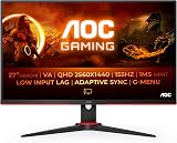 AOC Gaming Q27G2E 27" QHD 155Hz 1ms VA FreeSync Premium Monitor view 2