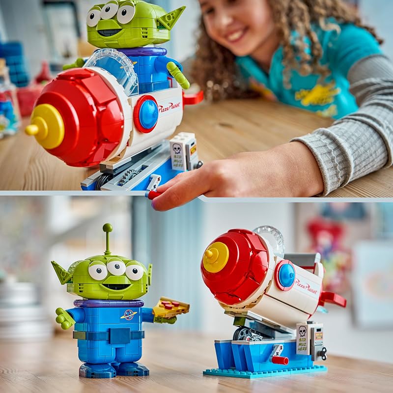 | Disney y Pixar Toy Story Marcianito con Cohete de Pizza Planet - Cohete Espacial de Juguete con Figura de Alien - Decoración del Dormitorio - Regalo para Niños y Niñas de 9+ Años - 43307 — foto 5 de 8