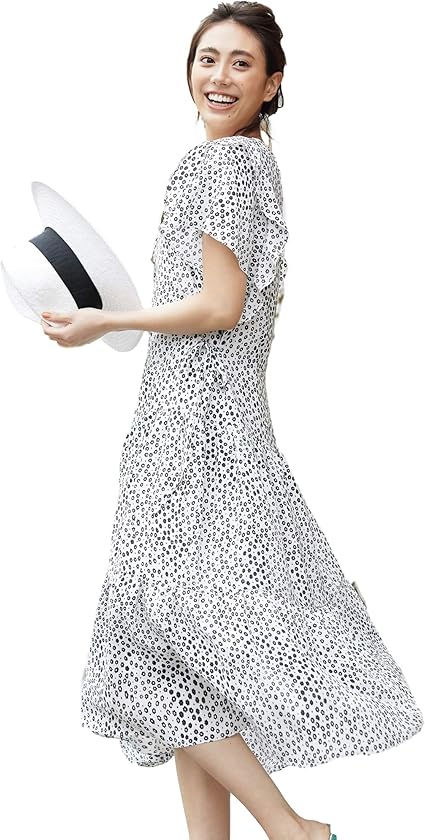 Amazon Co Jp ドゥクラッセ フリル袖 ティアードワンピース 18364 Clothing Accessories