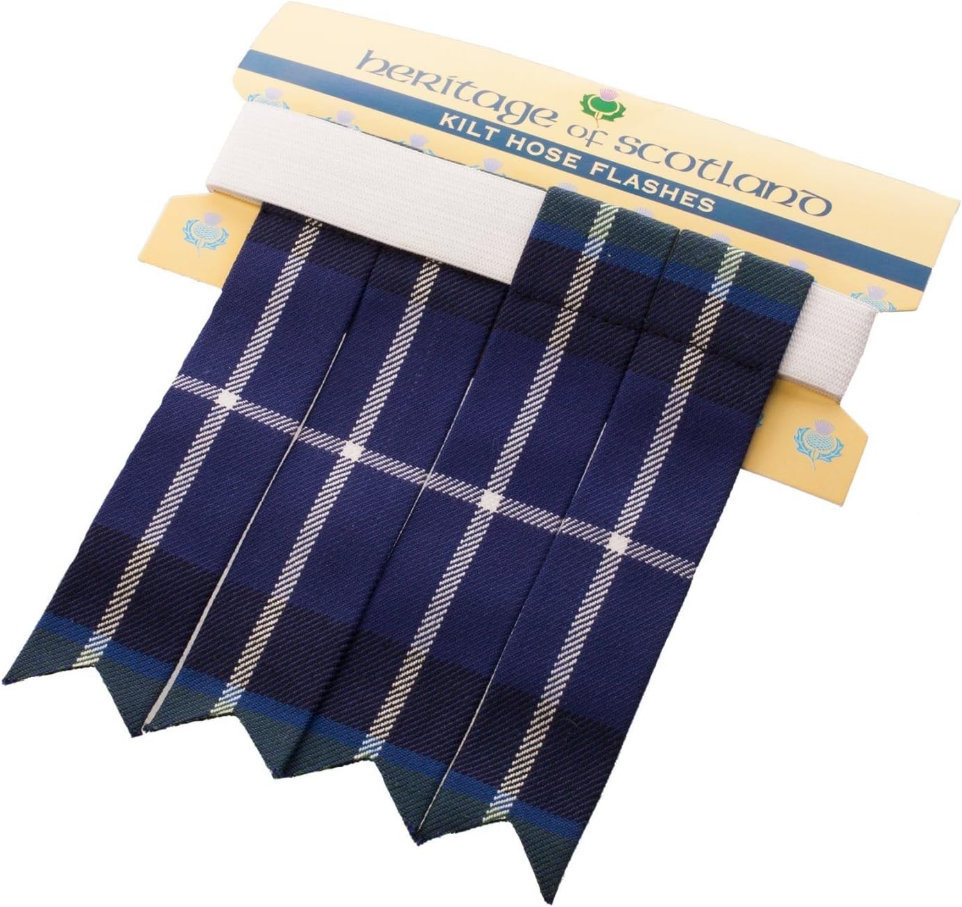 Mens Scottish Tartan Kilt Flashes Garters 16 Tartans Available New