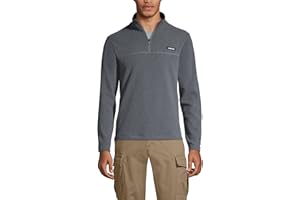 Lands' End Men's Anyweather Fleece Quarter Zip Pullover