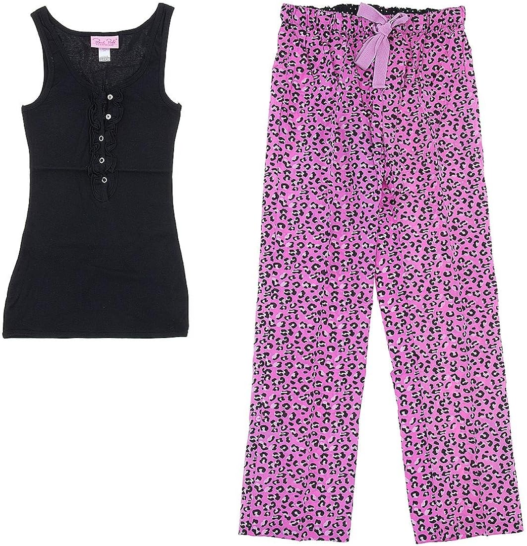 Rene Rofe Pink Leopard Women's Cotton Pajamas at Amazon Women’s