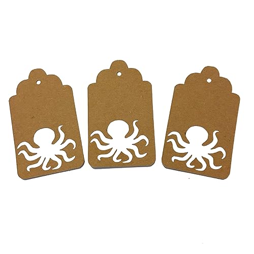 Amazon Com Octopus Gift Tags Tropical Decorations Ocean Theme